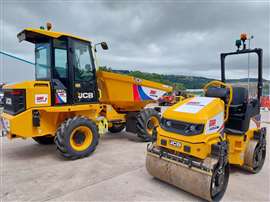 GAP has made a substatial investment in JCB equipment, including these dumpers and rollers.