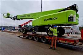 First 58m Zoomlion boom on site in Europe