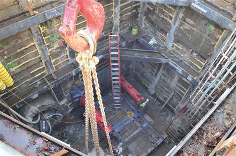 Looking down:  a shoring project  from D.H. Charles Engineering
